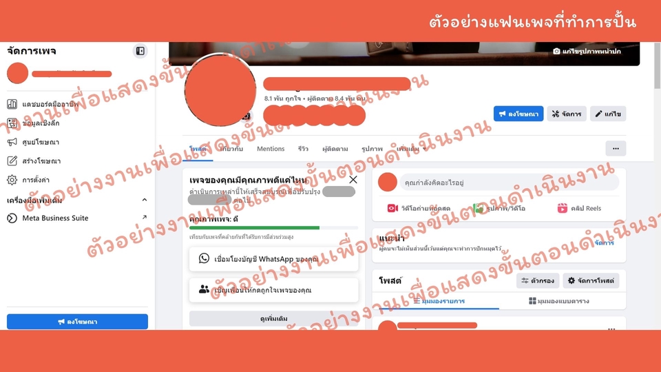 แอดมินดูแลเพจ เว็บไซต์ และร้านค้าออนไลน์ - บริการดูแลแฟนเพจ ตอบแชท/ปิดการขาย และสร้างงานกราฟิก - 3