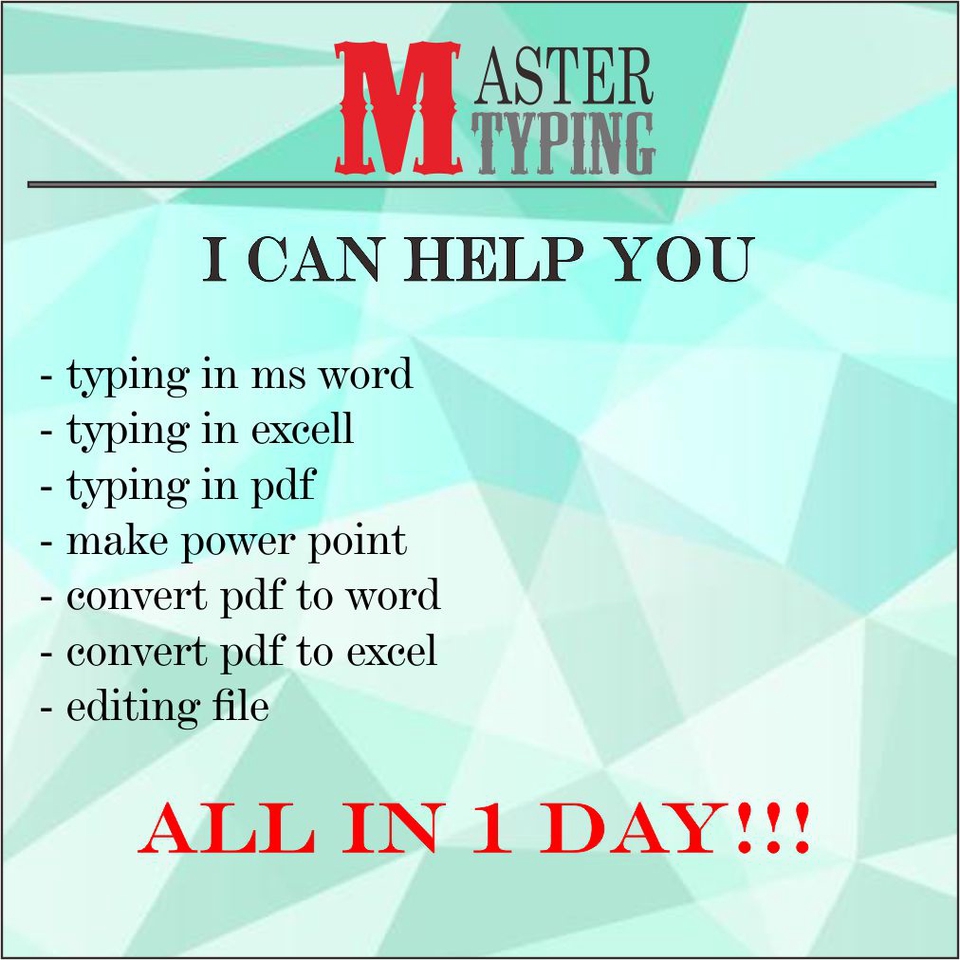 Pengetikan Umum - Jasa pengetikan Word, Excel, dan PDF satu hari selesai - 4