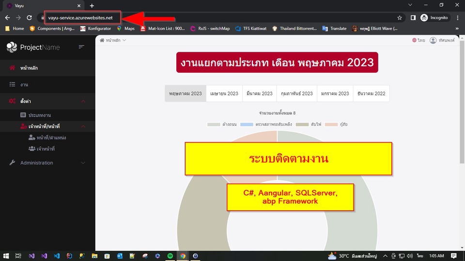 Web Development - โปรเจคใหม่/แก้งาน Full Stack, C#, SQL-Server, .Net core, EF Core, Angular-TypeScript, abp Framework - 2