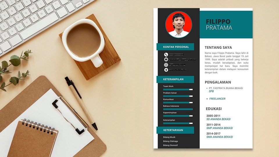 Portfolio & Resume - Jasa Pembuatan CV (1 HARI JADI) - 1