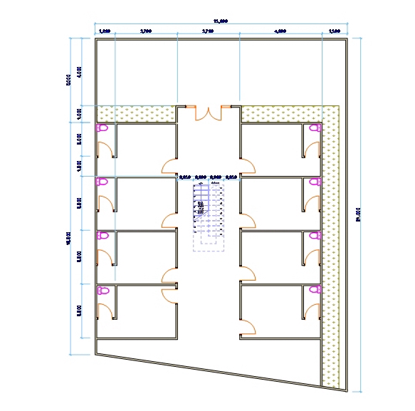 CAD Drawing - 2D Floor Plan Sederhana - 4