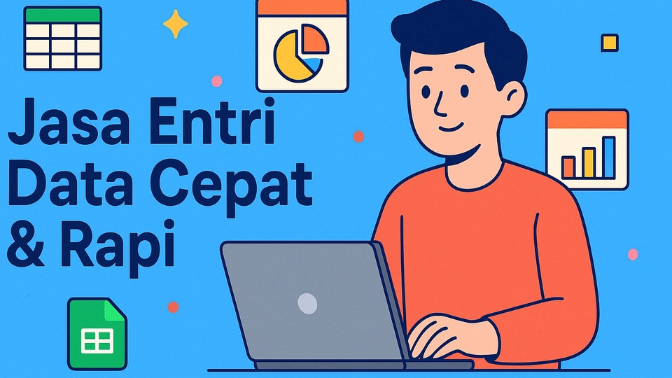 Jasa entri data cepat dan rapi, freelancer profesional membantu memasukkan data ke dalam excel dengan akurat.