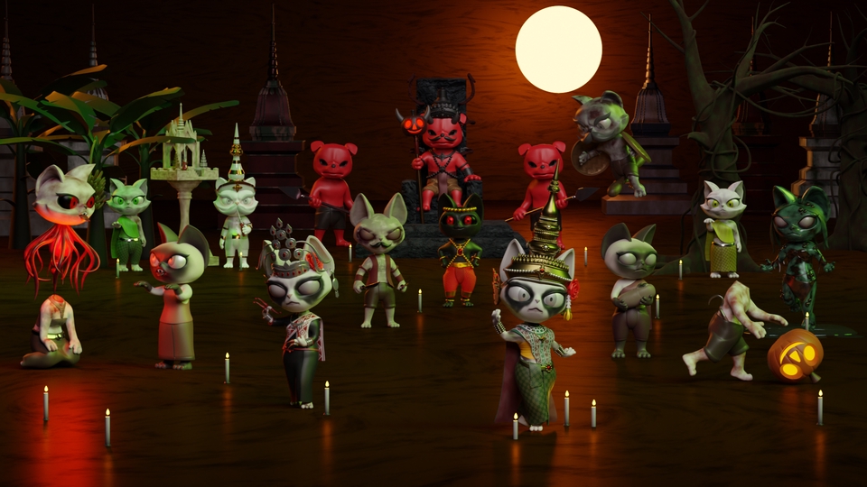 รับปั้นโมเดล3D ตัวละครน่ารัก สัตว์หลากหลายแบบ