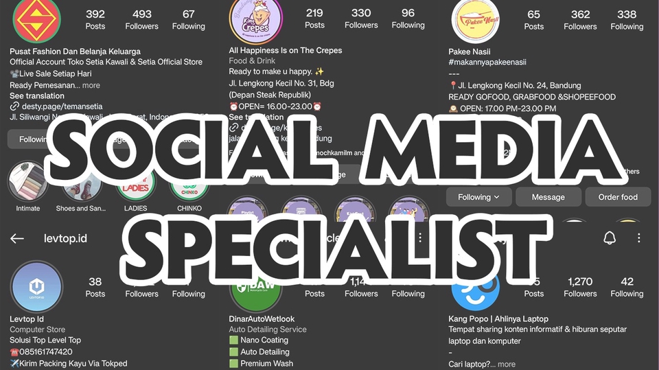 Social Media Management - Social Media Specialist ( Handling ) - 1