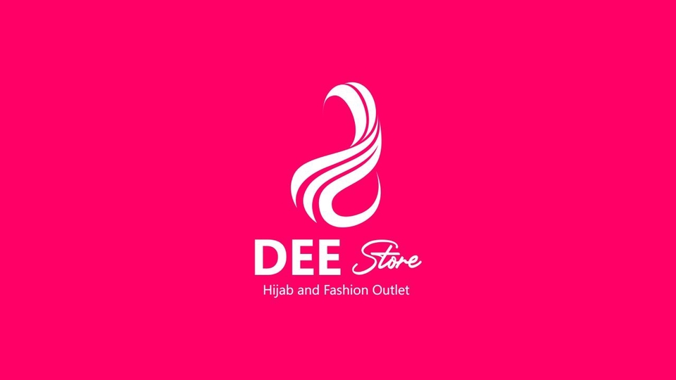 Jasa desain logo online untuk toko hijab dan fashion Dee Store.