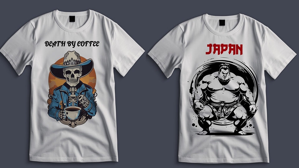 Desain Kaos & Motif - Desain kaos / T-shirt custom illustrasi - 1