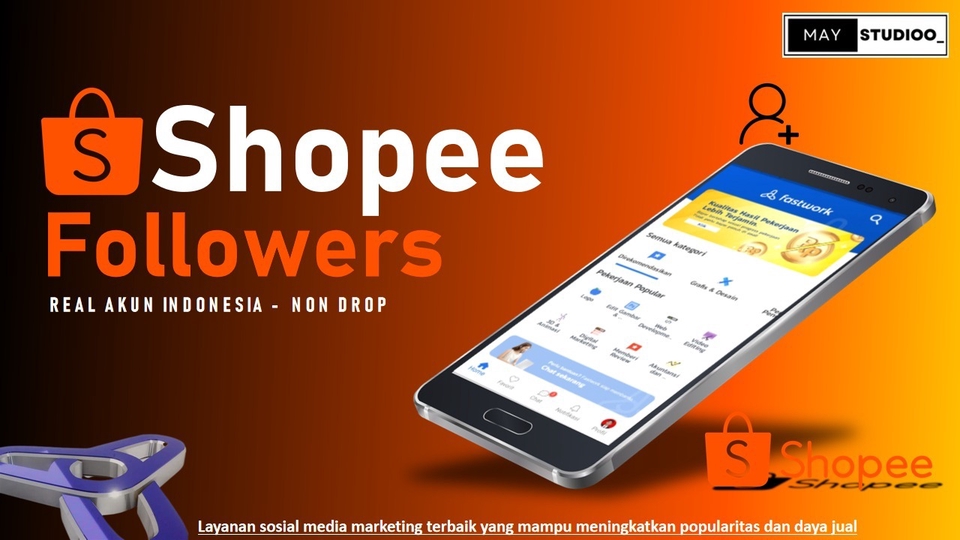 Tambah Followers - FOLLOWERS SHOPEE INDONESIA 100% ANTI BANNED | NONDROP - 1