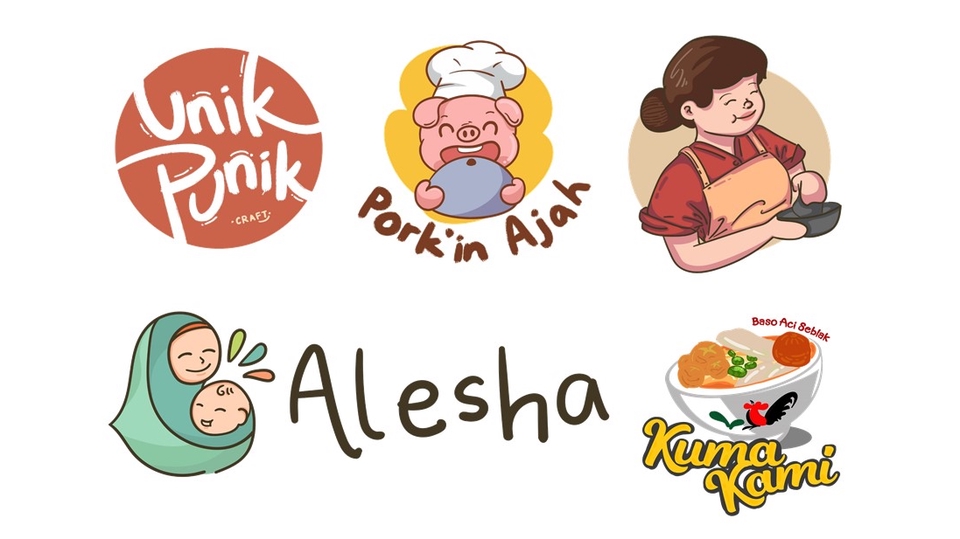 Logo - Logo Makanan dan Lain lain Illustrasi - 1