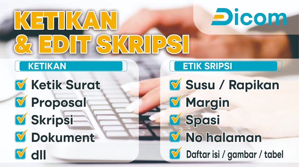 Jasa Pengetikan Online Cepat dan Akurat - Jasa Ketik dan Edit Proposal, Skripsi, Surat, dan Dokument