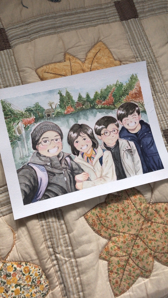วาดภาพเหมือน Portrait - งานรูปวาดบุคคลเป็นภาพสีน้ำ - 3