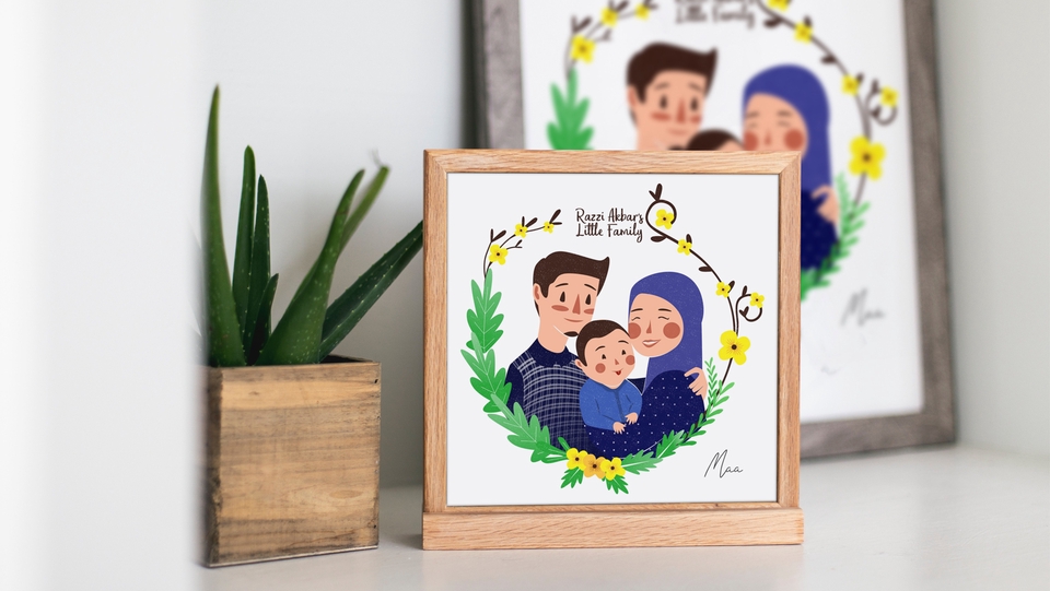 Gambar Potret - Ilustrasi Wajah Prosess Cepat - 7
