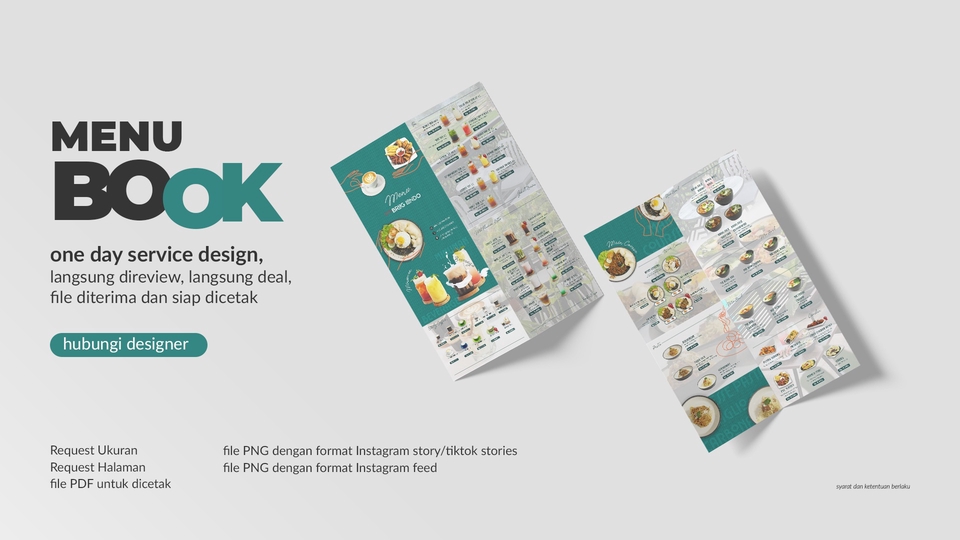 Jasa Desain Sertifikat dan Piagam Penghargaan - Design Buku Menu cetak dan E-menu