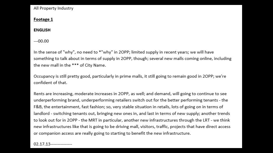 Subtitle - Bahasa Inggris - Transcription/Transcribe(Subtitle) Rekaman Audio/Video - 4