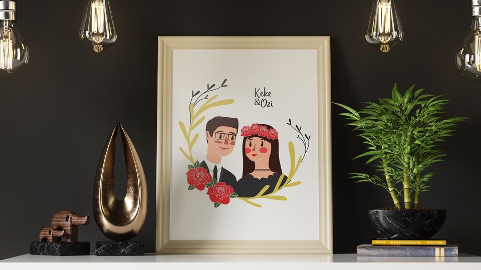 Gambar Potret - Ilustrasi Wajah Prosess Cepat - 1