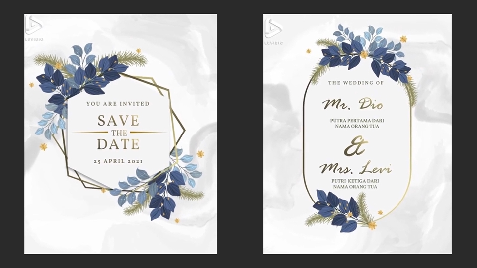 Kartu Ucapan & Video - Animasi Wedding Invitation - 5
