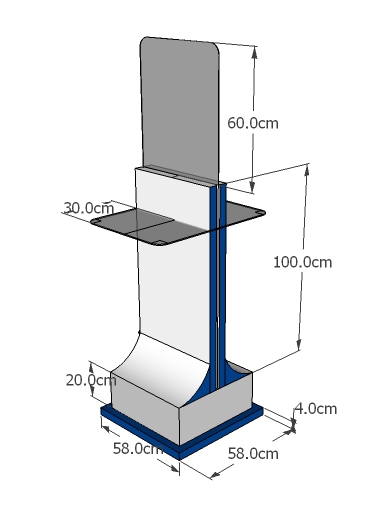 Jasa desain interior cafe minimalis modern dengan desain booth pameran unik dan estetis, desain cafe minimalis rumahan, harga desain interior cafe.