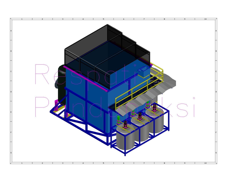 CAD Drawing - 3D Drawing DAF WWTP, 3 Hari Jadi - 4