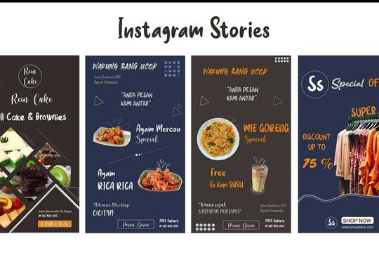 Desain Banner, Feed, dan Story Instagram