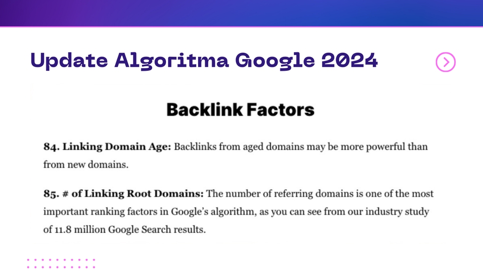 Jasa SEO Google 2024: Faktor Backlink