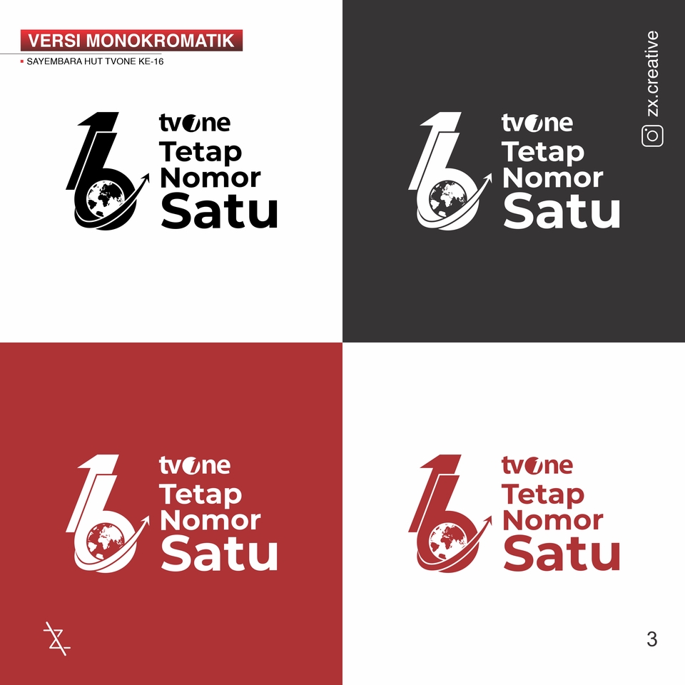 Desain logo untuk TVOne dengan konsep angka satu dan globe, desain logo keren untuk perusahaan TVOne, desain logo online untuk perusahaan TVOne.