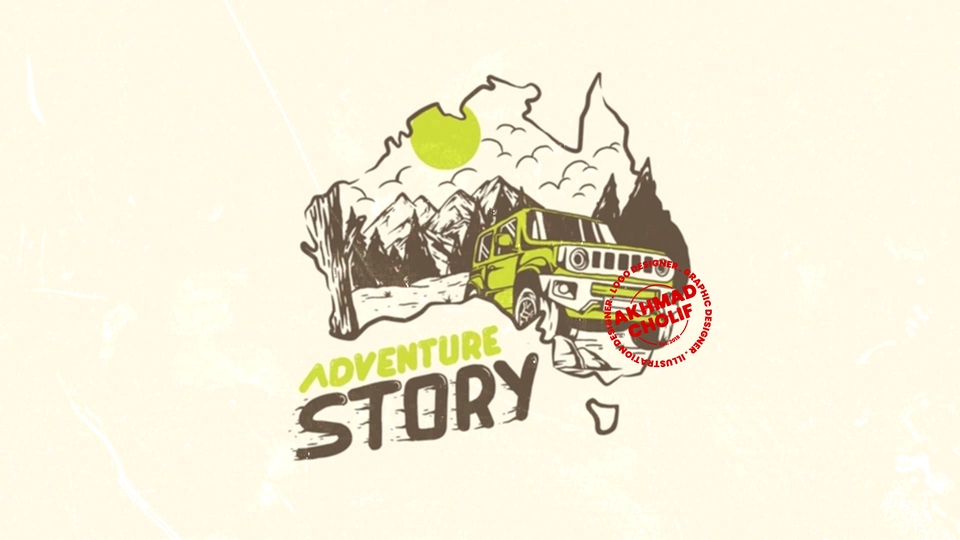 Logo - Desain Ilustrasi vintage Traveling atau Objek Lain - 6