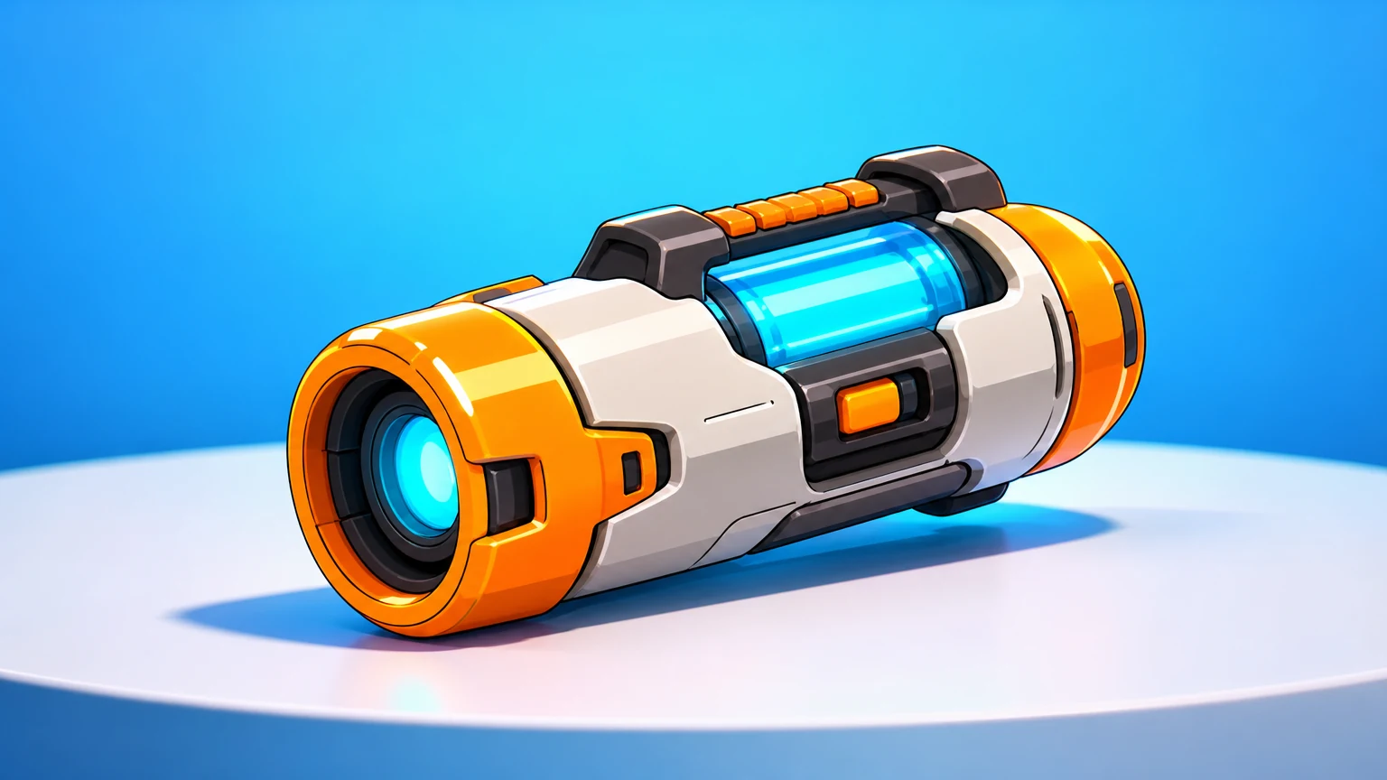 A glossy 3D product hero, toon render.