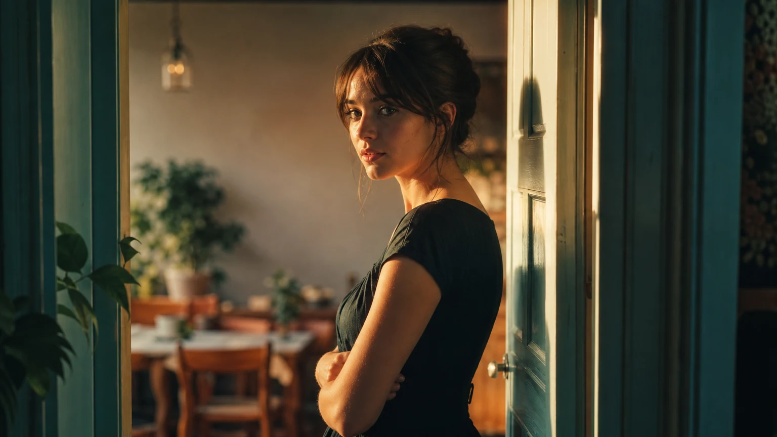 The same shot finished as a cinematic frame.