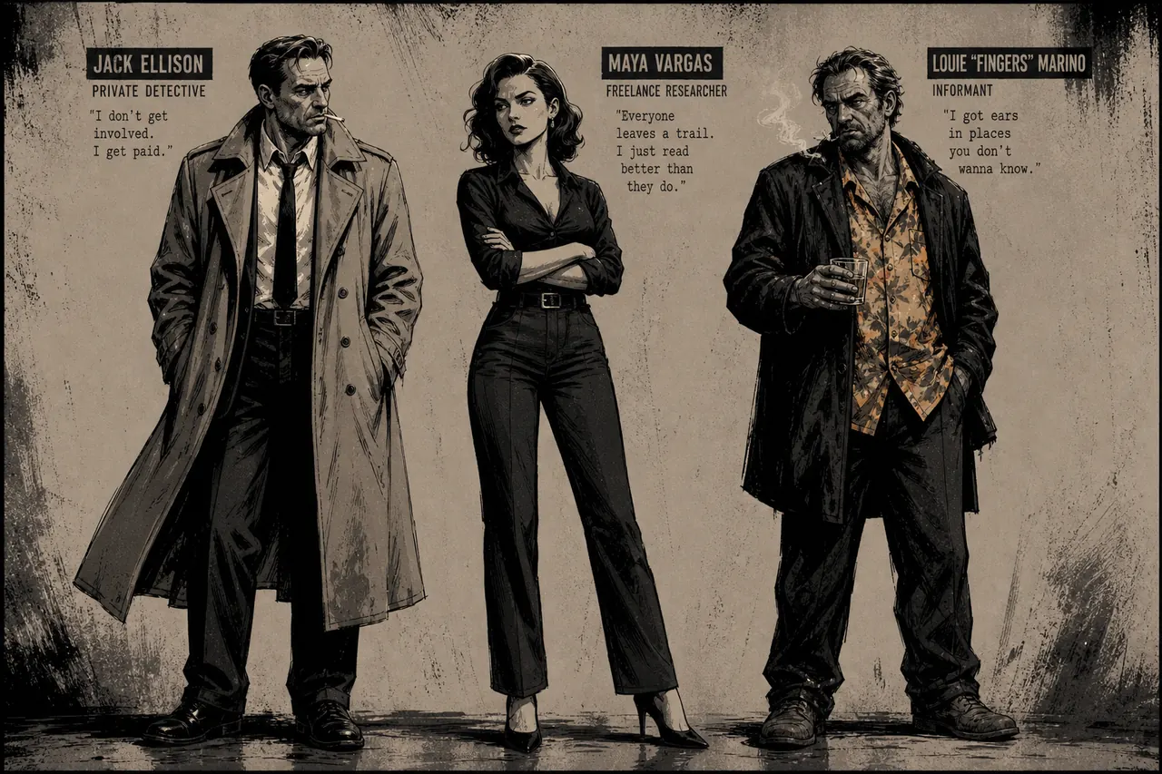 Character lineup plate