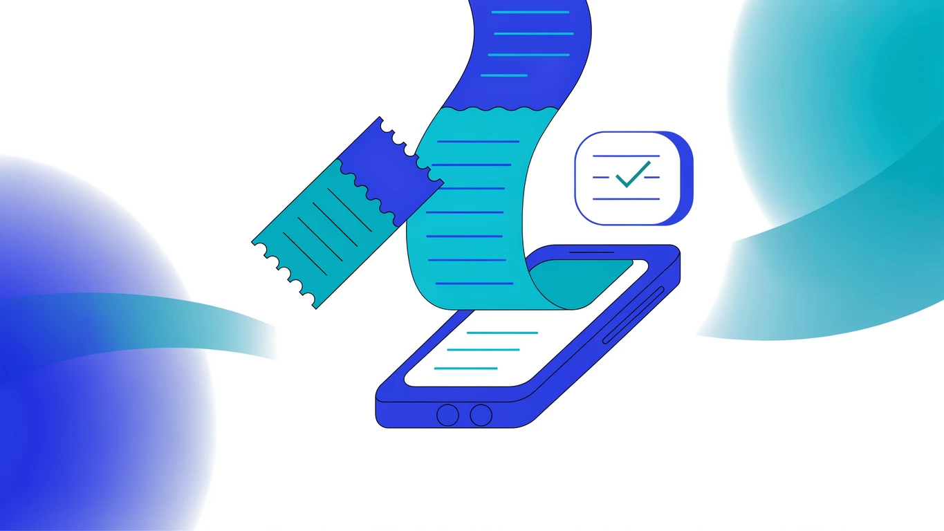 Une illustration calme en bleu et sarcelle d'une page de fax, d'un pass fax à usage unique et d'un badge de numéro dédié, représentant la mise à jour des forfaits Faxify de 2026