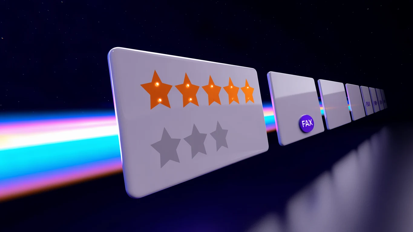 Fourteen app-store listing cards, each showing a high lifetime star rating above a much lower written-review average