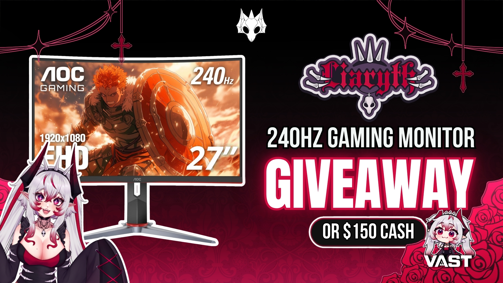 Liaryth | 240Hz Gaming Monitor or $150 Cash