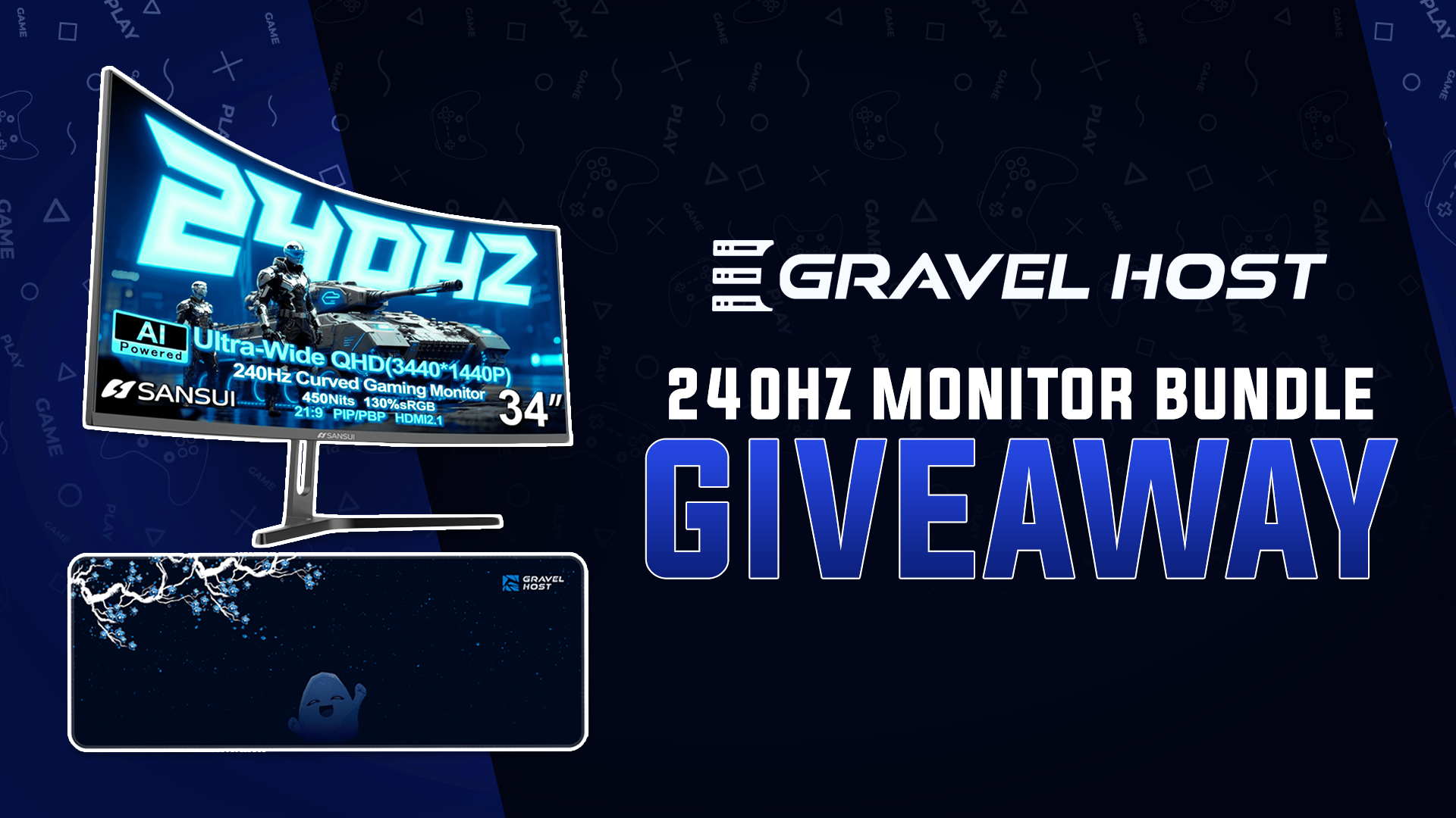 Gravel Host | 240Hz Gaming Monitor Bundle