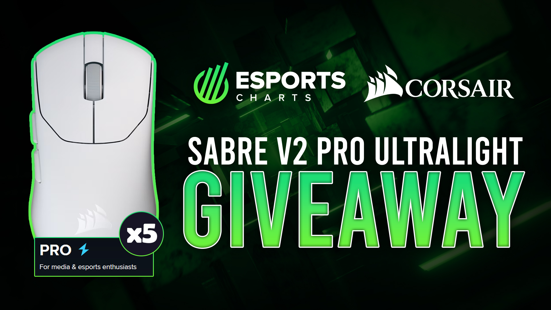 Esports Charts & Corsair | Sabre V2 Mouse Bundle