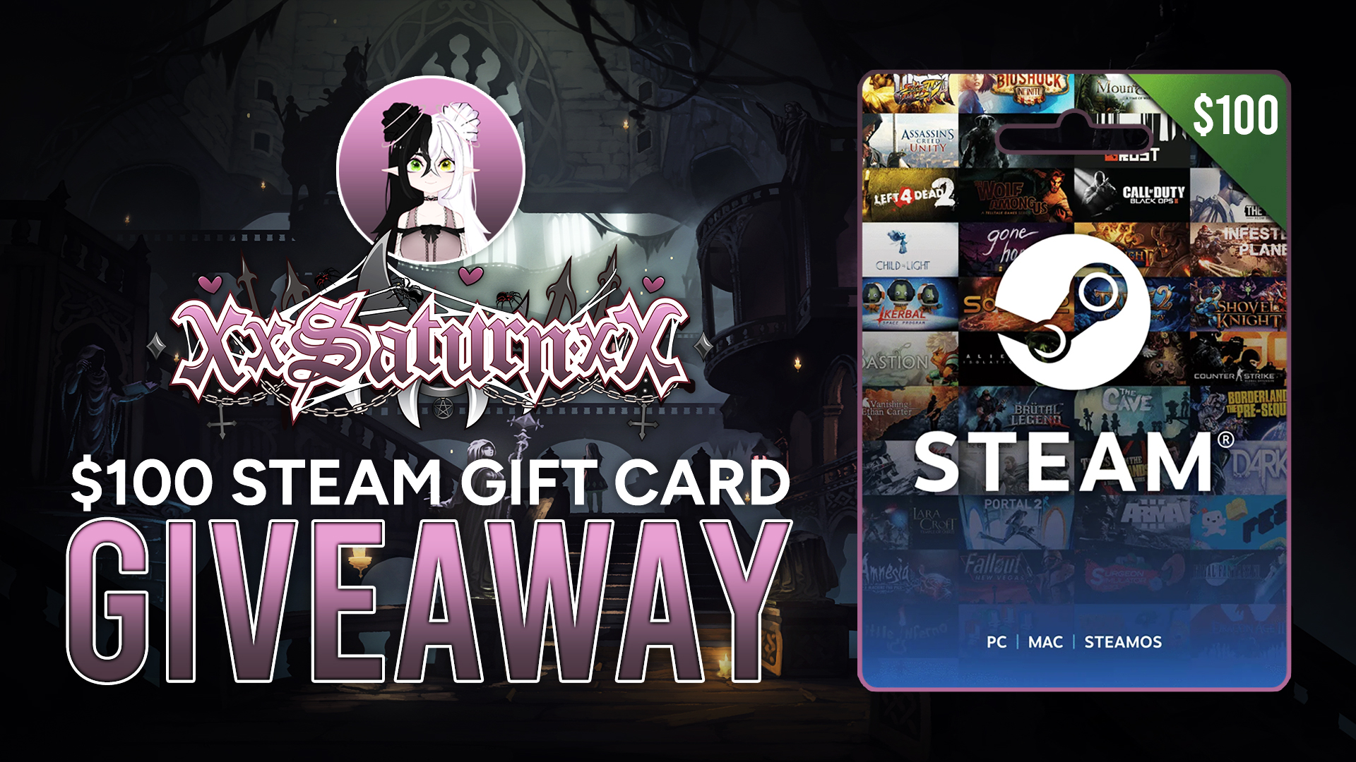 XxSaturnxX | $100 Steam Gift Card