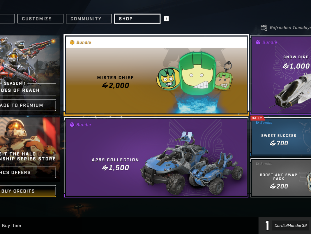 Halo Infinite Store Prices Update