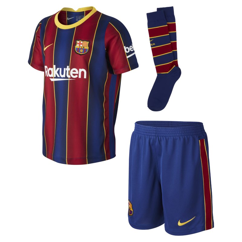 FC Barcelona 2020/21 Thuis Voetbaltenue voor kleuters - Blauw