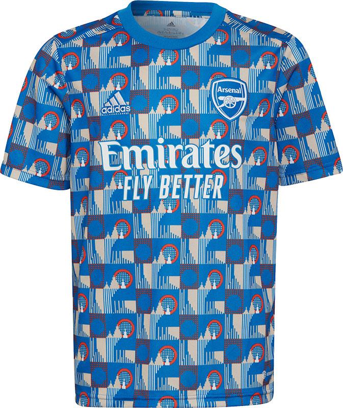 arsenal pre match shirt long sleeve