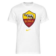 Roma T-shirt Crest - Wit