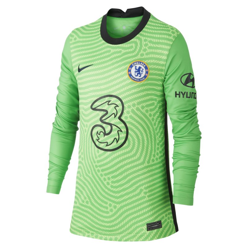 Chelsea FC 2020/21 Stadium Goalkeeper Voetbalshirt met lange mouwen voor kids - Groen