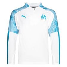 Marseille Trainingsshirt Kwartrits - Wit/Blauw Kinderen
