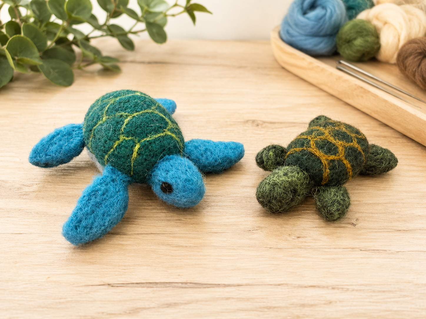 Create an Adorable Needle Felted Turtle