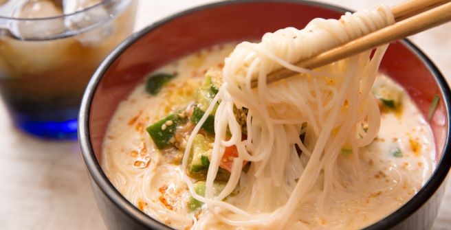 そうめんを豆乳担々麺風に レシピ紹介 料理 グルメ らくらくコミュニティ