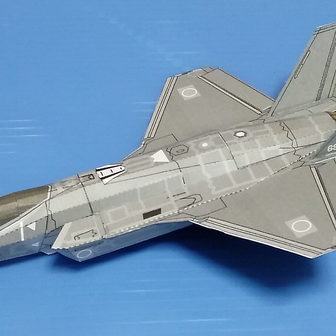 ペーパーグライダー 航空自衛隊 F35|手芸・工作|らくらく ペーパーグライダー 航空自衛隊 F35|手芸・工作|らくらく