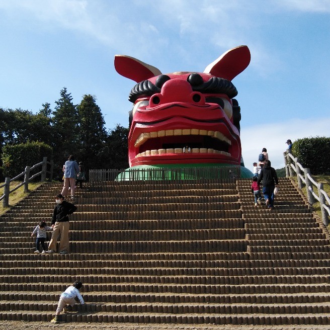 こんぺい糖草と 巨大獅子頭 花 家庭菜園 らくらくコミュニティ