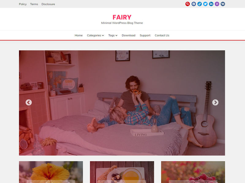 Fairy - Free WordPress Theme