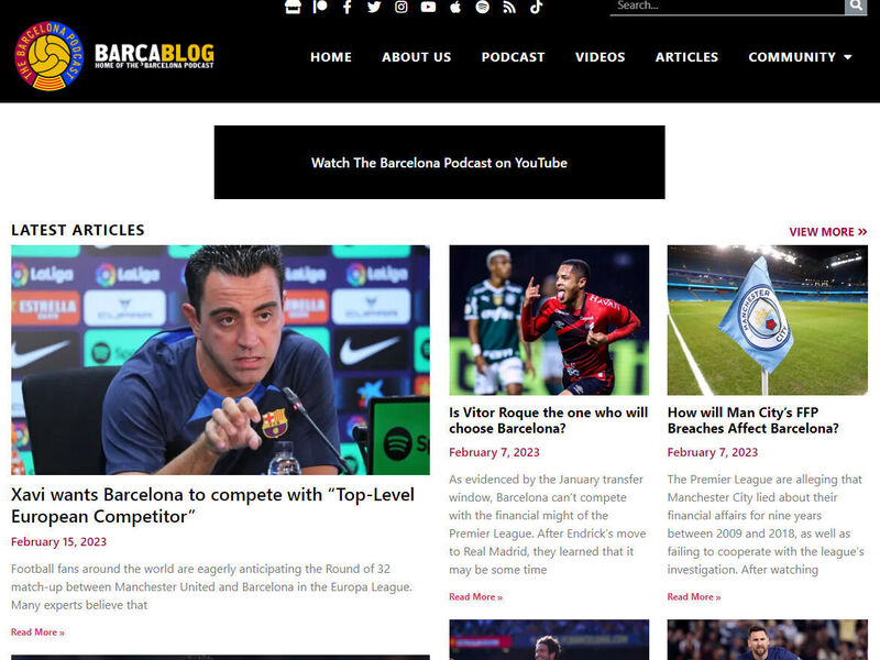 Barcablog Website Revamp