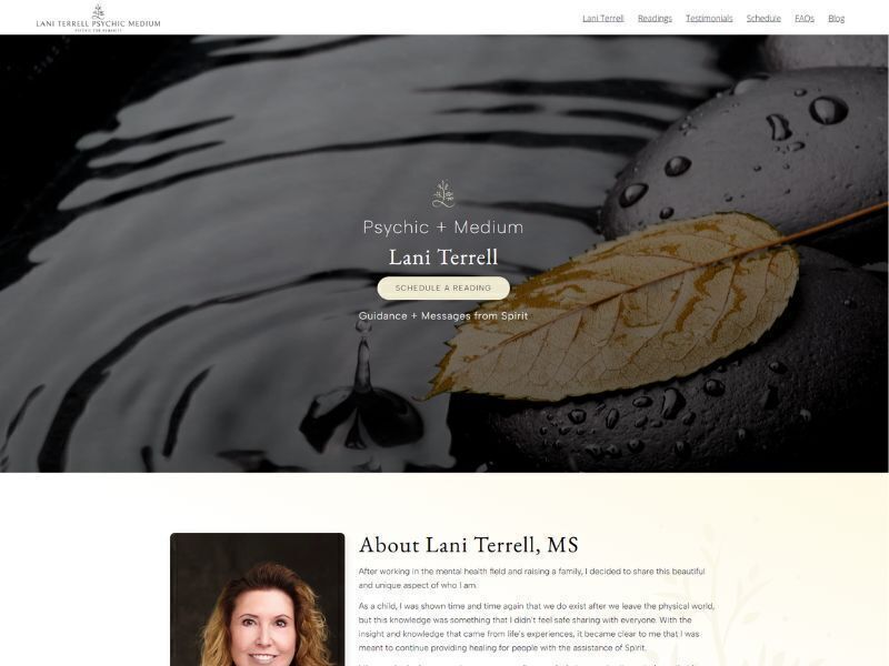 Psychic Medium Website Design & Booking Experience