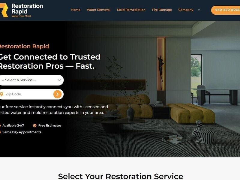 RestorationRapid.com – Emergency Restoration Services Platform