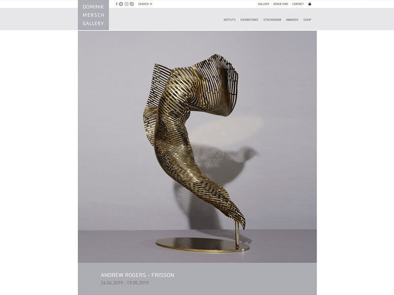 Dominic Mersch Gallery - Art Gallery website