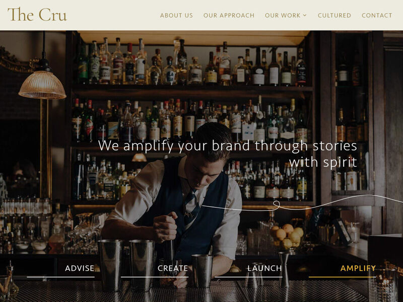 The Cru - PR Agency website